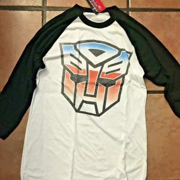 Transformers Autobots Logo Men's 3/4 Sleeve T-Shirt Size XL - Picture 1 of 1